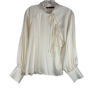 Zara Cream Blouse for Women